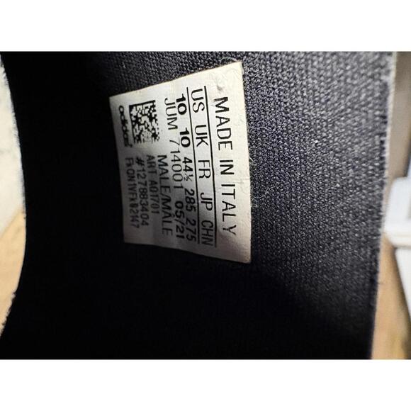 Adidas Black and White Slide Sandals - Men's US 10 - Picture 4 of 4